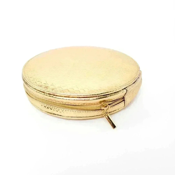 Sonia Kashuk Round Gold Makeup Bag - Picture 2 of 7